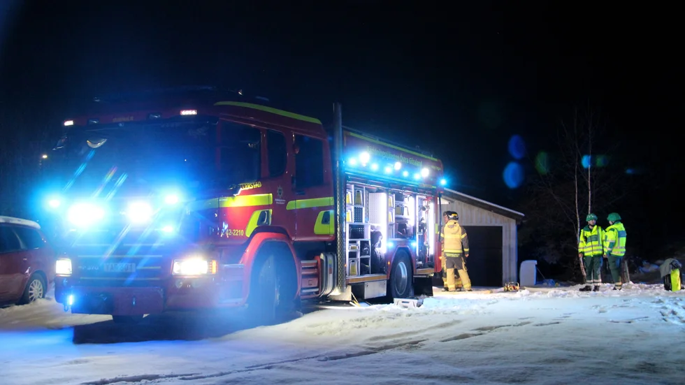 Brand på Häradskärsgatan i Linköping.