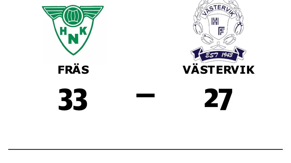 HK Fräs vann mot Västerviks HF