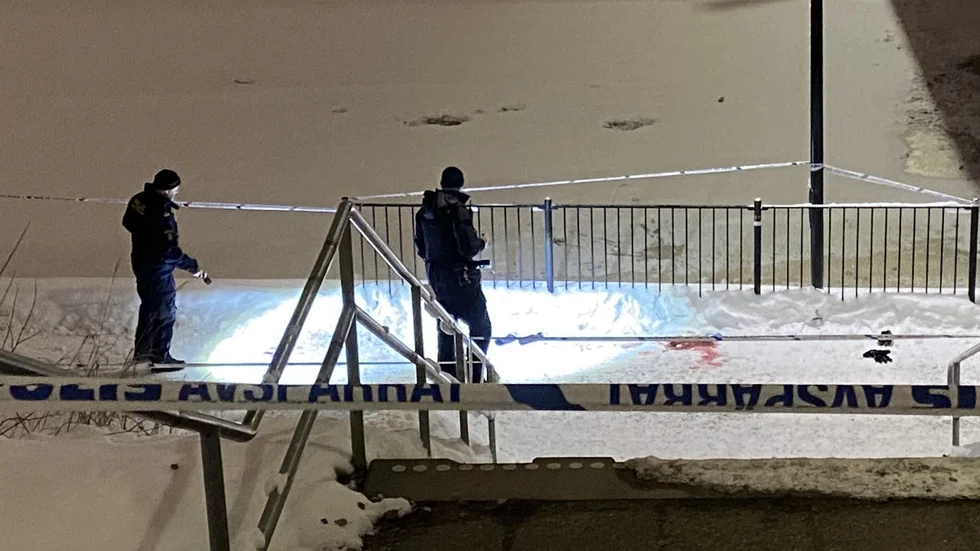 Våldsbrottet vid älven intill Campus i Skellefteå inträffade vid 19-tiden den 9 december. Samma kväll genomförde polisen en teknisk undersökning av brottsplatsen.