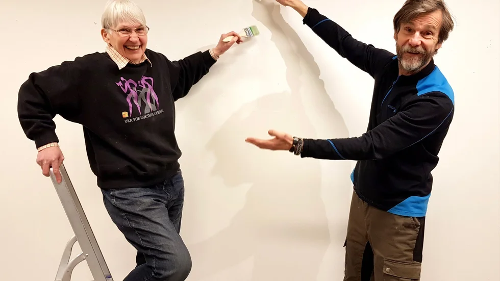 Karin Westergren och Mikael Fagerlund gläds åt det nya mentorprogrammet för unga konstnärer i Malmfälten.