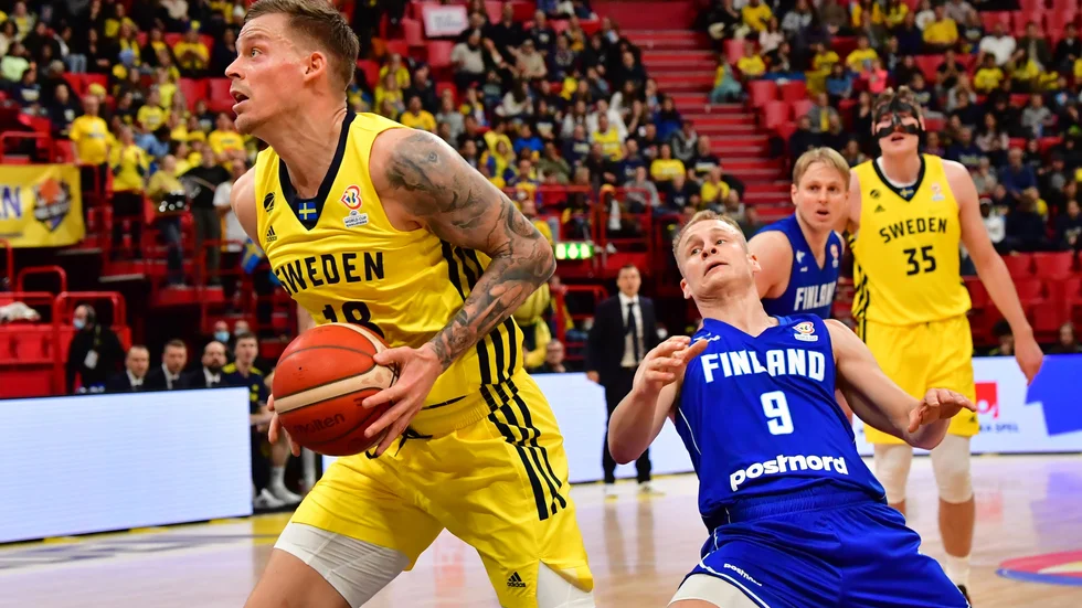 Sveriges Viktor Gaddefors var poängbäst mot Kroatien. Arkivbild.