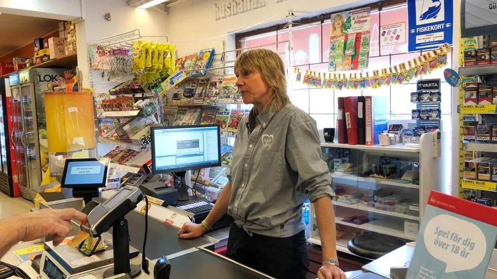 Annastina Juslin Petersén är ägare till Annastinas lanthandel som utsattes för det väpnade rånet. Bilden är taget från ett annat tillfälle.