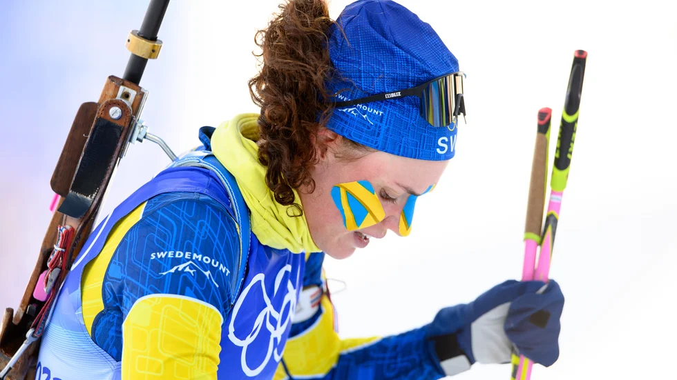 Hanna Öberg är sjuk och riskerar att missa världscuptävlingarna i Oberhof nästa helg. (Arkivbild)
