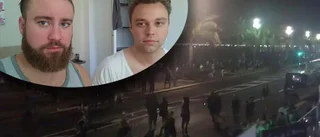Jesper och Gustaf, från Skellefteå, var mitt i flykten från terrorn: ”Vi bara sprang”