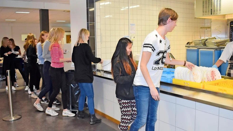 Allt ska sorteras när disken lämnas och kö uppstår snabbt. Foto: Yvonne Rönngren.