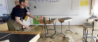 Omfattande vattenskada på Tuböleskolan – kran orsaken