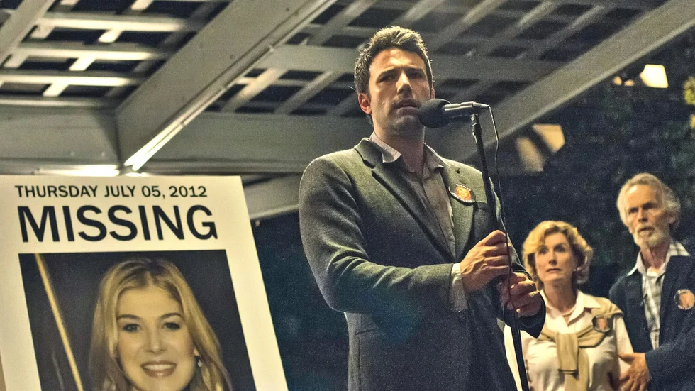 Försvunnen. Ben Affleck spelar den äkta mannen som upptäcker att hans fru är försvunnen i ”Gone Girl”.