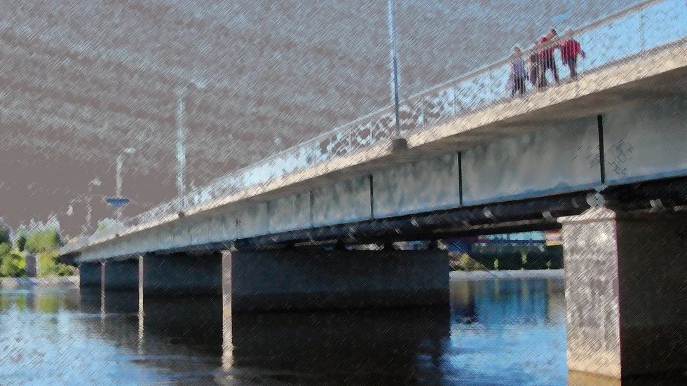 Viktoriabron i Skellefteå. Arkivbild