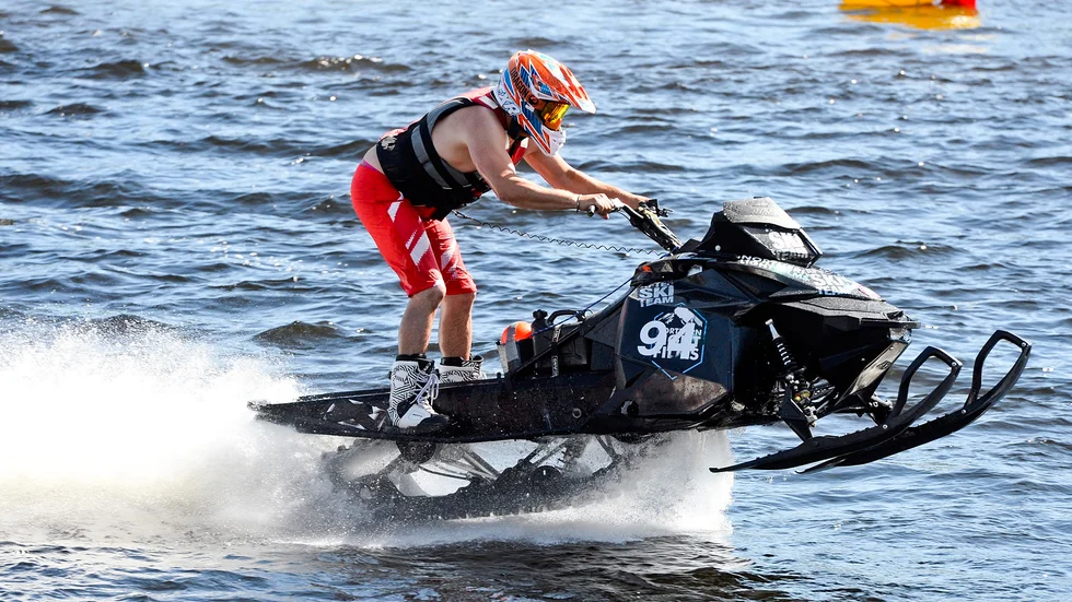 Kristian Munter var bäst av alla i kvalet, och kom hela vägen till A-finalen i Bygdsiljum watercross.