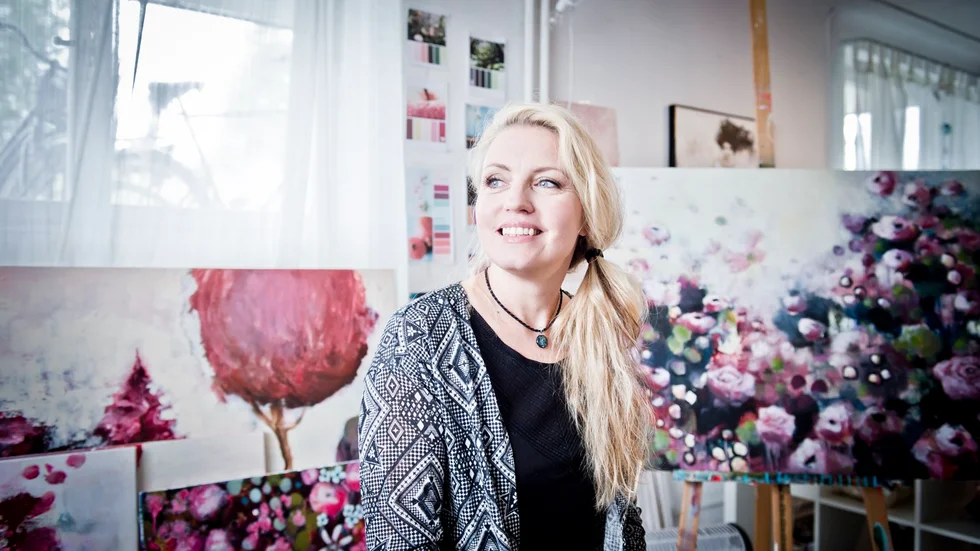 Sedan 2013 lever Malin Östlund på sin konst. ”Jag var tvungen att satsa helhjärtat, men eftersom jag älskar det jag gör var det inga problem”, säger hon. Foto: Thea Holmqvist.