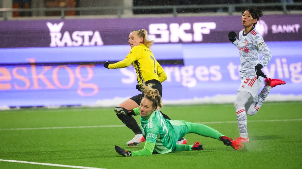 Stina Blackstenius gav Häcken ledningen – men det räckte inte.