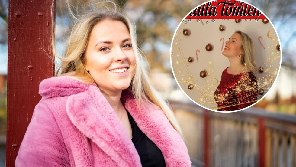 Robinette Svedberg är 23-åringen från Eskilstuna som skriver egna poplåtar och släpper dem på Spotify. Nu är hon aktuell med jullåten "Snälla tomten".