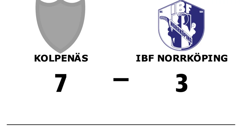 Kolpenäs IBF vann mot IBF Norrköping