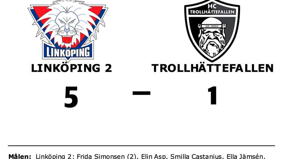 Linköpings HC 2 vann mot Trollhättefallens HC