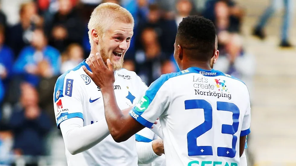 I fin form. Kalle Holmberg stod för två av målen i 5–0-segern mot Prishtina.