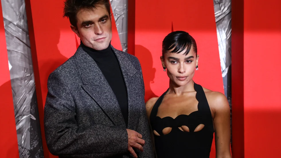 Ryska biobesökare kommer inte att kunna se Robert Pattinson och Zoe Kravitz i "The Batman". Bild från förra veckan.