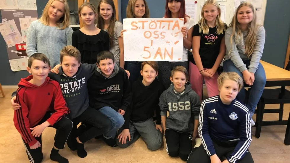 Kvartsfinal nästa! Klass 5 på Ringarums skola är en av åtta klasser i länet som gått vidare i den anrika tävlingen.