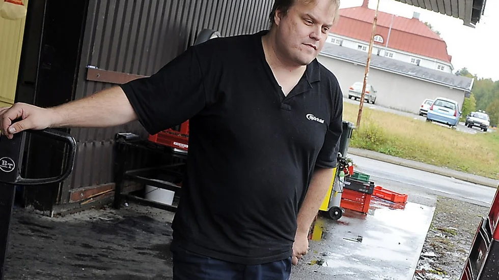 Driver bärföretag. Dan Örjan Berglund prisas av Företagarna.