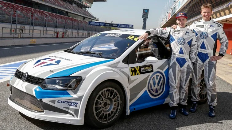 Marklund Motorsport. Finländaren Toomas Heikkinen och PG Andersson utgör VM-teamet för det Bolidenbaserade stallet i rallycross–VM Foto: Marklund Motorsport.