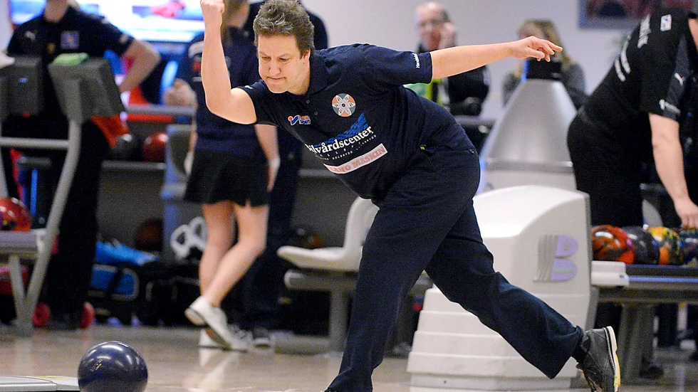 Mattias Ladås Prana föll dubbelt på hemmaplan i nordallsvenskan idag. Foto: Ulf Johansson.