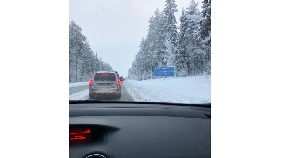 Olyckan ledde till en viss köbildning på 364:an.