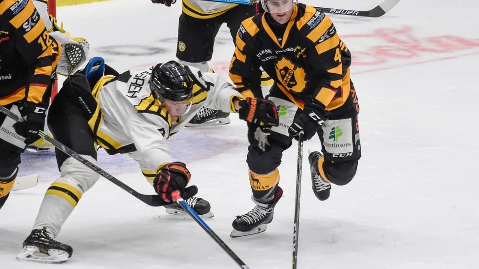 Bud Holloway under ett av säsongens tidigare möten med Brynäs.