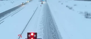 Singelolycka på E 4 norr om Skellefteå