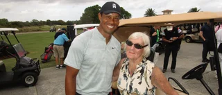 Skelleftebon Gertrud träffade Trump och Woods på golfbanan: ”De var väldigt trevliga och glada”