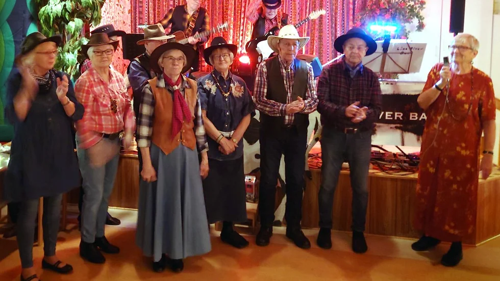 PRO Gällivare festkommittén och musikerna på countryaftonen