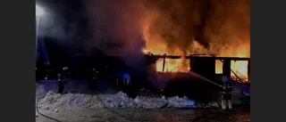 Full brand i villa i Gammelstad