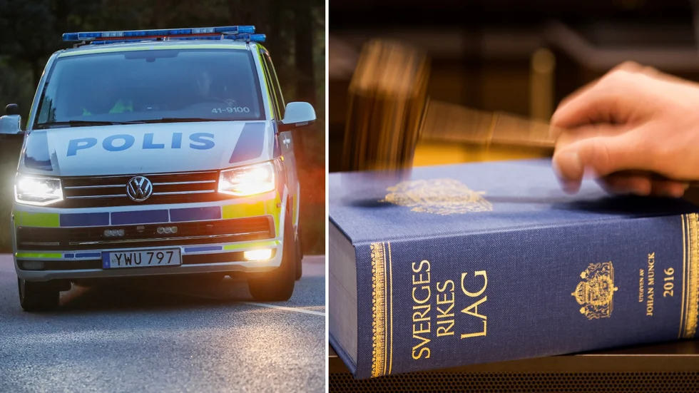 Poliserna uppfattade att mannen siktade på dem med ett skarpt vapen. 