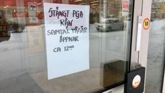 Coop höll stängt på onsdagsmorgonen.
