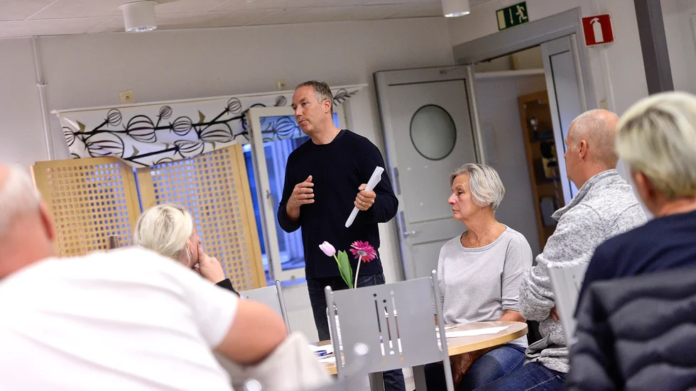 Mattias Käller, kommunal brottsförebyggare, berättade bland annat om hur Skellefteå kan bli en tryggare plats.