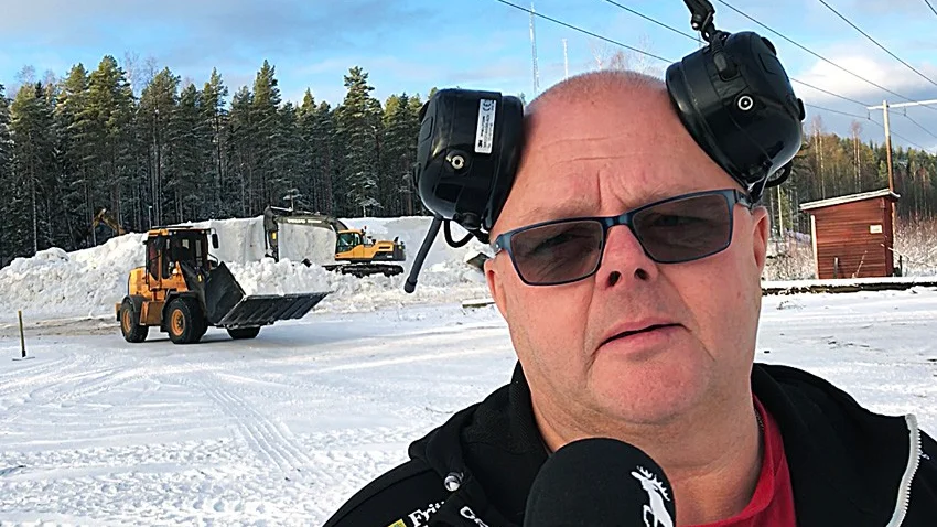 ”Vi hoppas att spåret blir klart nån gång i början på nästa vecka”, säger Jörgen Andersson, Skellefteå fritid.