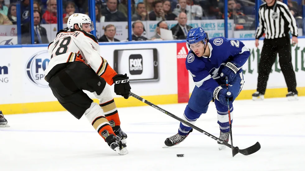 Marcus Petterssons Anaheim vann borta mot Tampa Bay natten mot onsdag. 