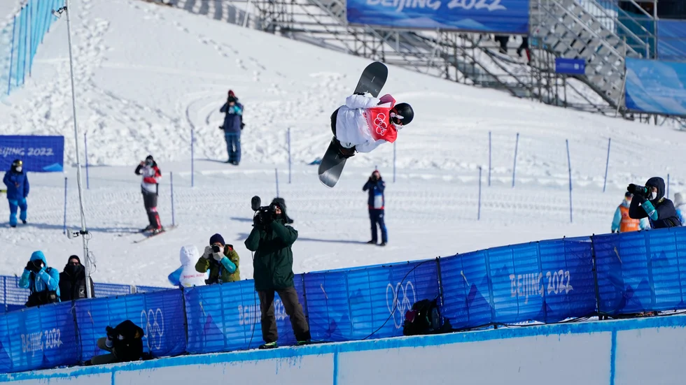 Japanske Ayumu Hirano tog OS-guld i halfpipe på.
