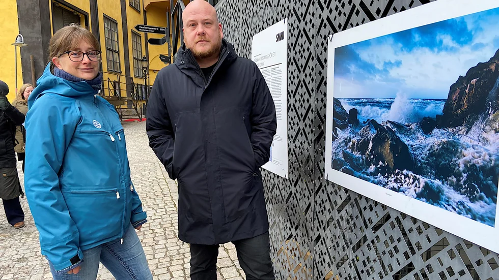 Utställning Erosion visas nu utanför Arbetets museum. Kristoffer Granath, fotograf, skildrar hur klimatförändringarna påverkar den skånska kusten och Eva Olsson, SMHI, bidrar med fakta.