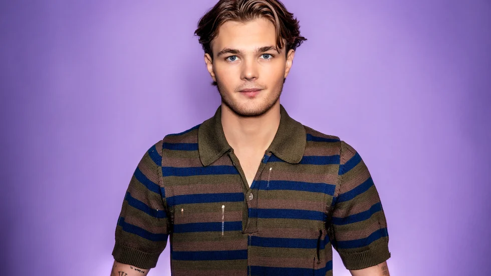 "Det här är det största som går att göra i Sverige och det är en bra lärdom för mig", säger Lancelot Hedman Graaf om att tävla i Melodifestivalen. Pressbild.