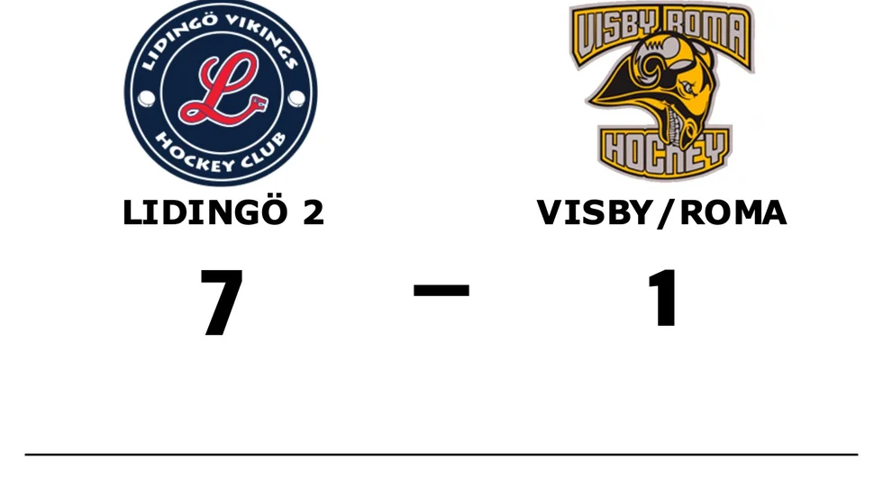 Lidingö Vikings HC 2 vann mot Visby/Roma HK