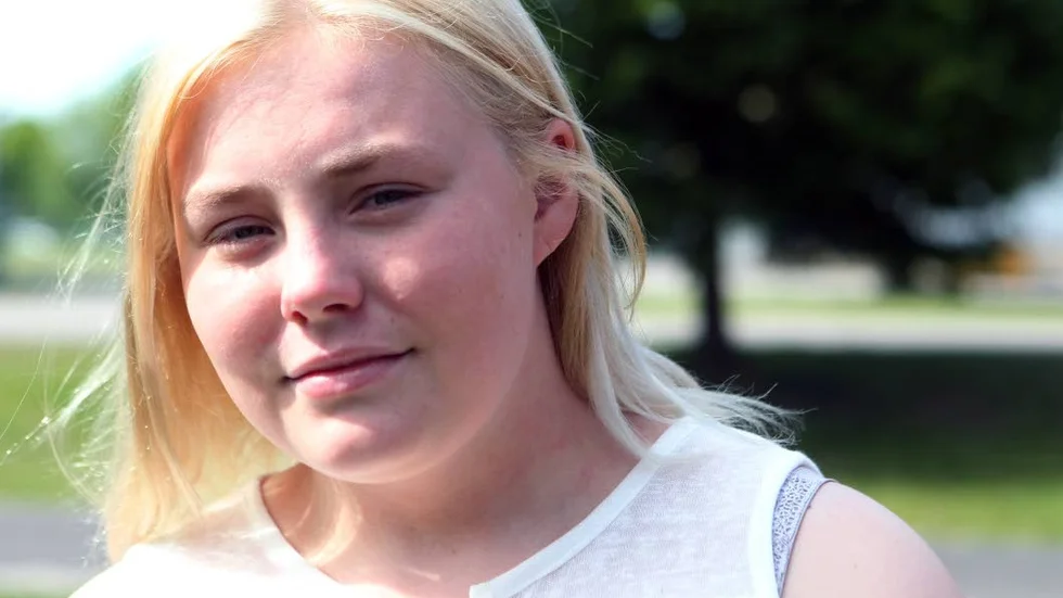 Amanda Landelius ställde upp på domaruppdraget för att den arrangerade klubben skulle spara pengar i lagkassan.