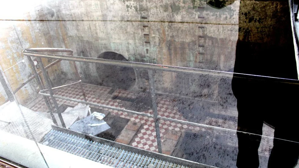 Fiskeodling. Härnere i den före detta turbinhallen, nära Cnema i Industrilandskapet, hoppas Cityfiske få igång en egen ädelfiskodling.