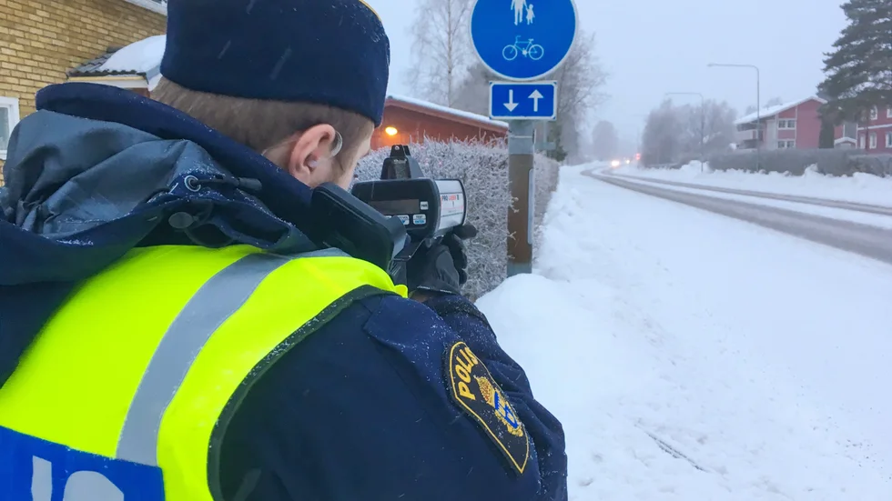 A-traktorn körde för fort (arkivbild).