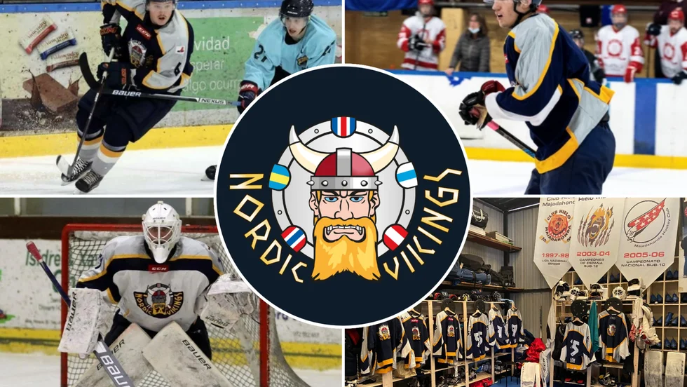 Backen Pontus Vestin, forwarden Martin Jatko Kyrö och målvakten Oscar Lööf är trion från Luleå som spelar hockey med Nordic Vikings Madrid i den spanska huvudstaden. 