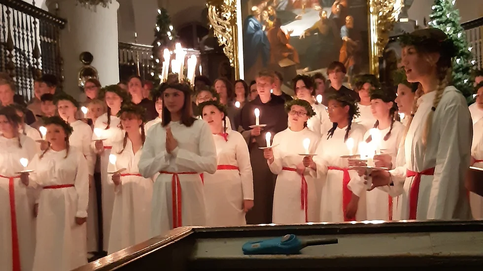 I år kunde den årliga luciakonserten arrangeras i Nicolaikyrkan.