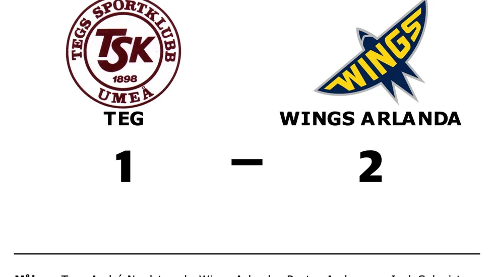 Tegs SK Hockey förlorade mot Wings HC Arlanda
