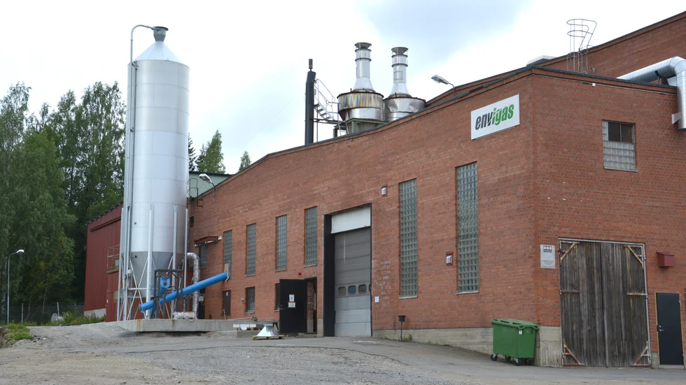 Envigas ligger vid Industrivägen i Bureå på området där Bureå AB tidgare höll till.