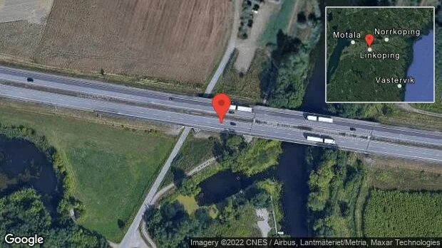 Just nu: En personbil i trafikolycka