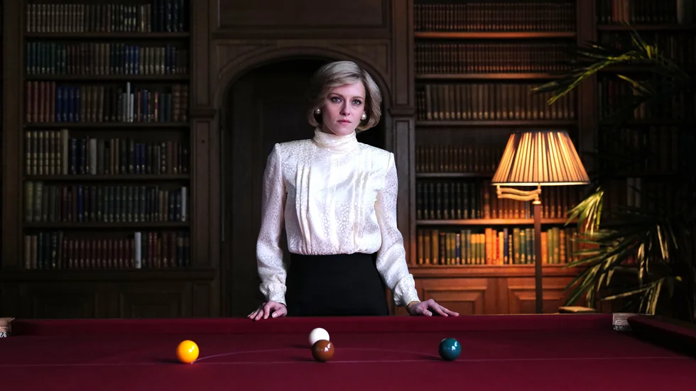 Kristen Stewart som prinsessan Diana i "Spencer". Pressbild.