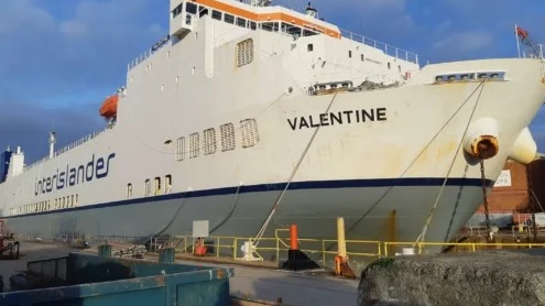 M/S Valentine är Gotlandsbolagets senaste inköpta fartyg. Fartyget är 162 meter långt och byggdes 1999 i Japan. Det har nu börjat trafikera Cooksundet i Nya Zeeland.
