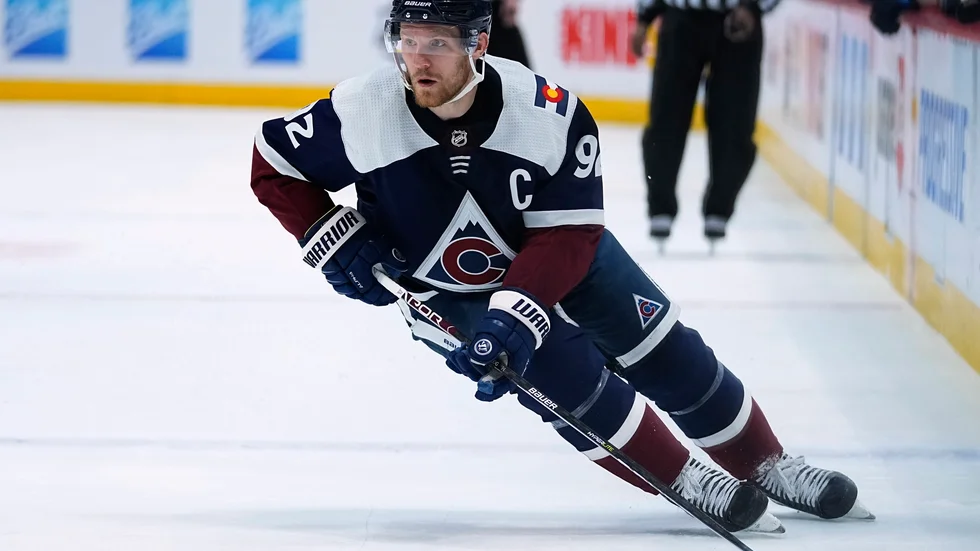 Colorados Gabriel Landeskog satte tre mål mot Winnipeg.